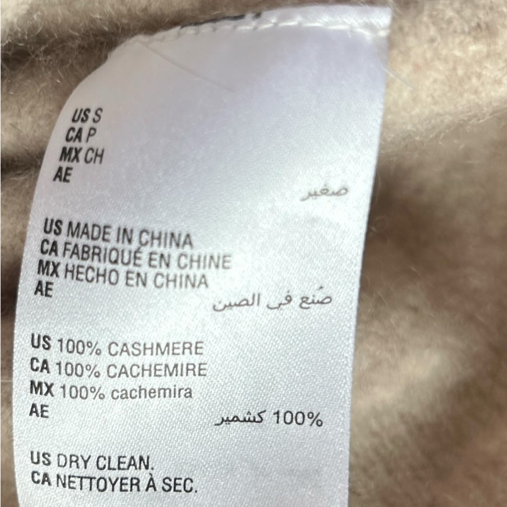 Charter club Women's Cashmere Turtleneck Sweater Beige Size XS - Picture 13 of 13